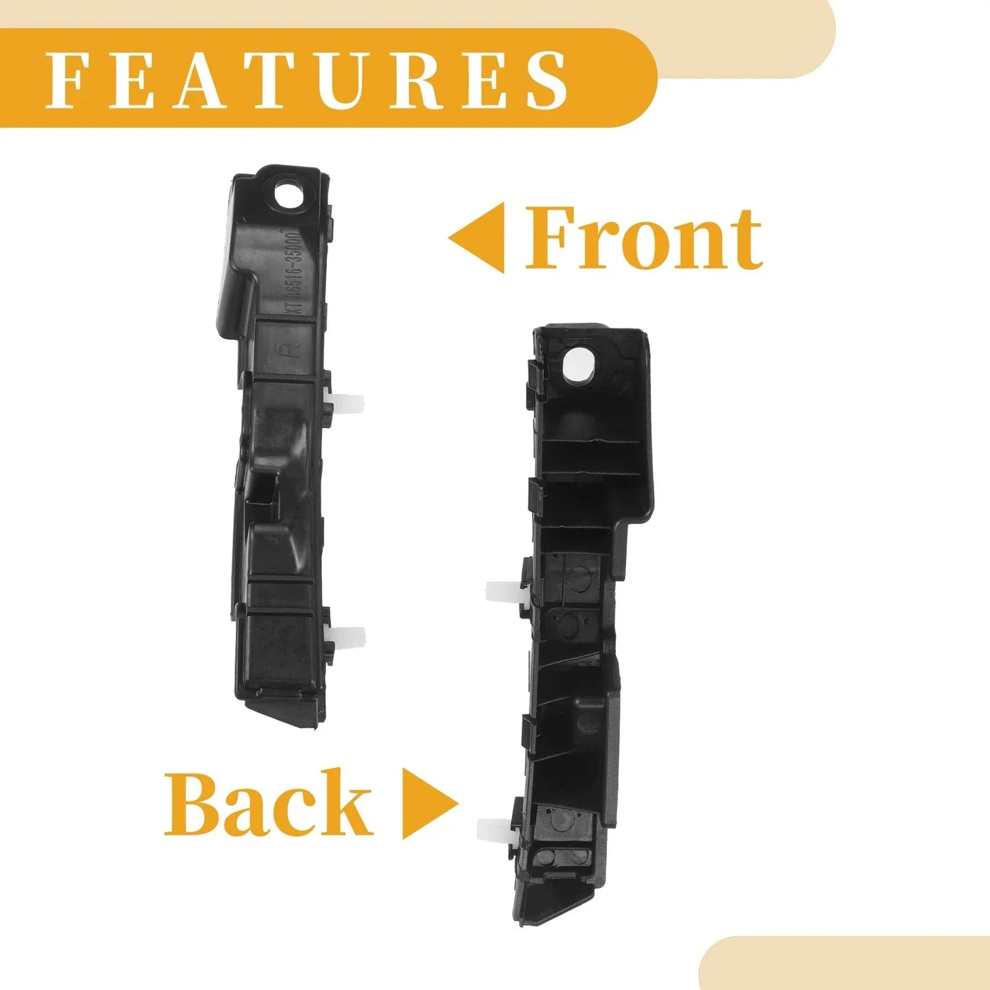 Front Bumper Support Bracket for Hyundai Sonata (2011-2015) 1 Pair
