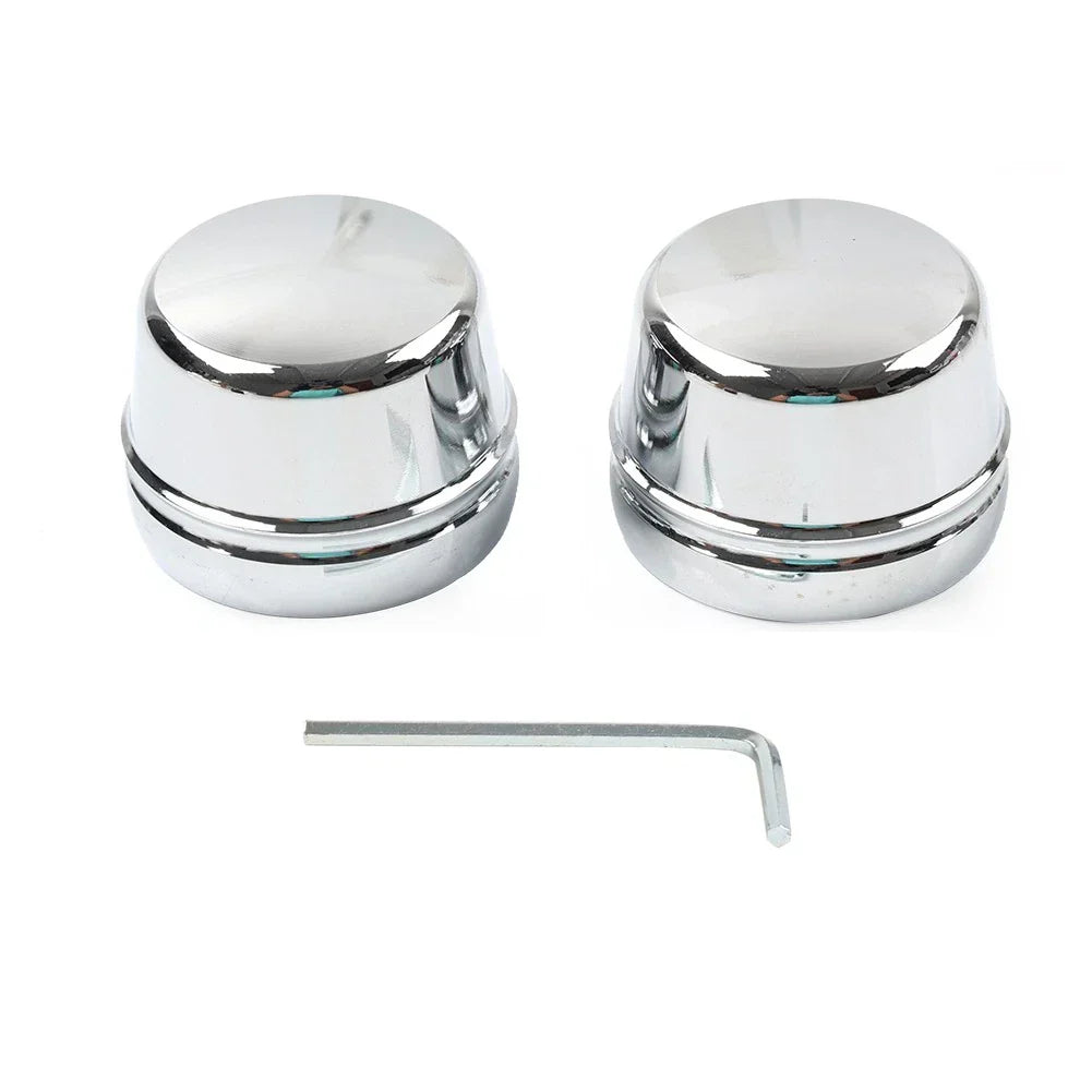 Front Axle Cap Nut Covers for Harley Touring Road King Electra Glide (2000-07)