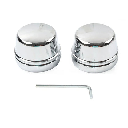 Front Axle Cap Nut Covers for Harley Touring Road King Electra Glide (2000-07)