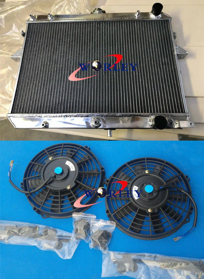 Aluminum Radiator + Fan for Ford Econovan/Mazda E2000 (1984-1997)