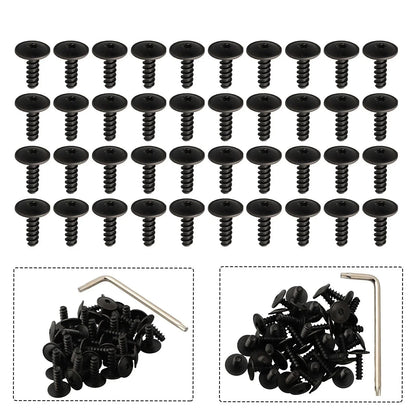 Quality Clip Clamp Vehicle 40 Pcs Black Liner Screw