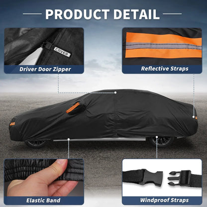 Waterproof 210D-PU Car Cover for Hyundai Elantra Sedan (2011-2023)