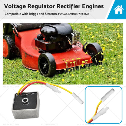 Voltage Regulator Rectifier for Briggs & Stratton Engines (491546, 691188, 794360)