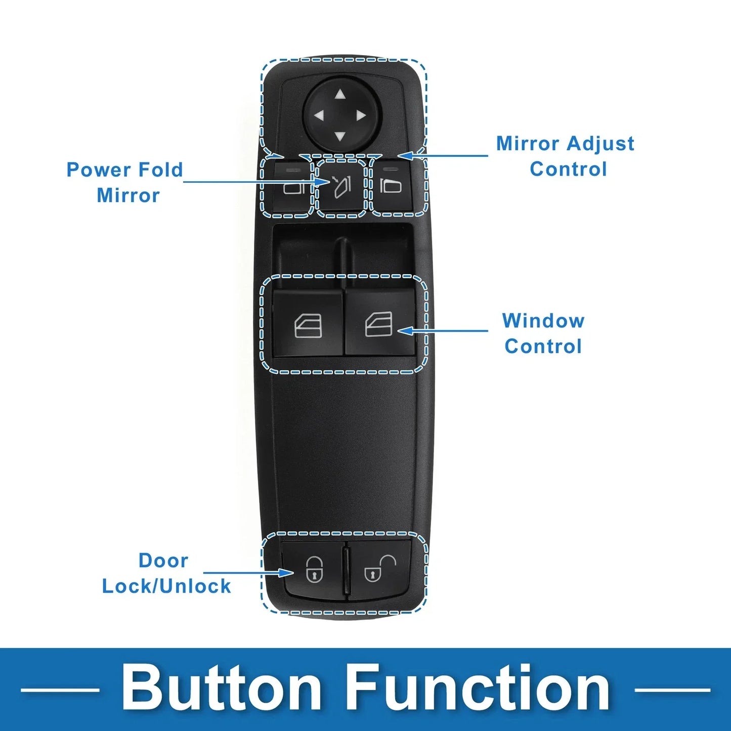 Power Window Switch for Mercedes-Benz A160 (2004-2012)