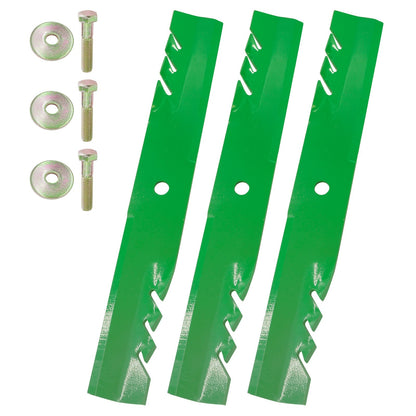 Deck Gator Blade with Bolt Replacement for Hustler Z Super Z (2000–2004)