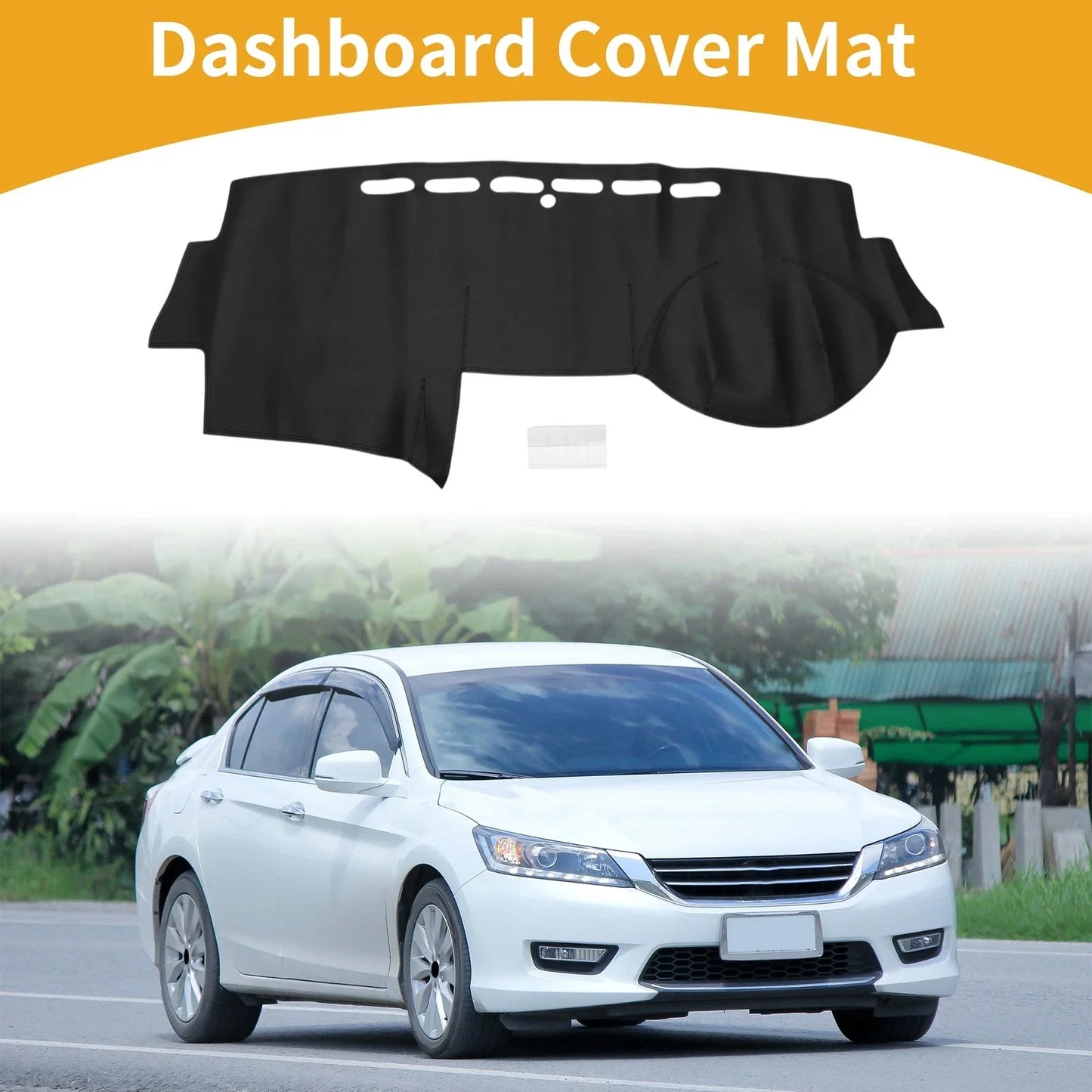 Dashboard Cover for Honda Accord 2003-2007 Black Anti-Slip 1 x Piece