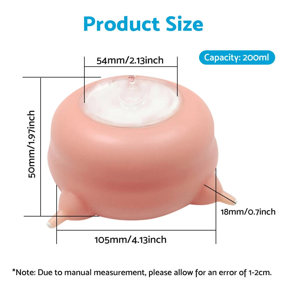 Silicone Puppy Milk Feeder Nipple Bowl for Newborns