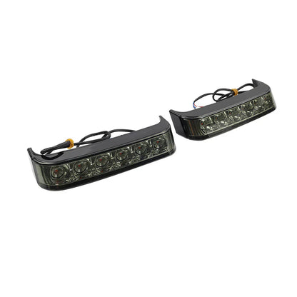 Black Saddlebag Run Brake Tail Light for Harley Touring Street Glide (2009-2023)