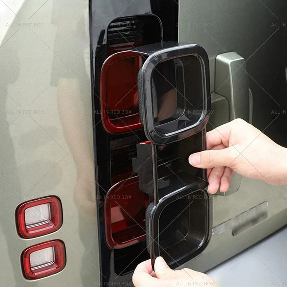 Smoked Rear Tail Light Covers for Land Rover Defender 90 110 (2020-2022)