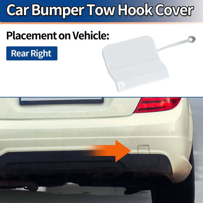 Rear Tow Hook Cover for Mercedes-Benz C-Class W204 2012-2015 White