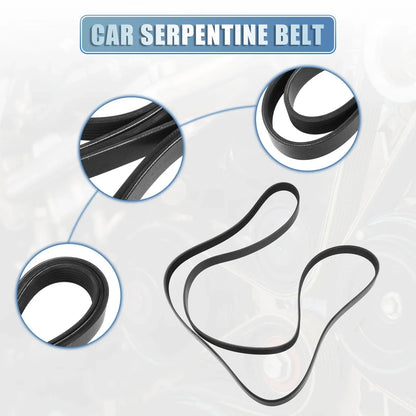 Serpentine Belt for DODGE DAKOTA 3.9L (2000-2003) Rubber 2 x Items