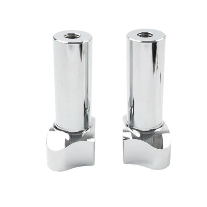 4" CNC Straight Handlebar Risers for Harley Sportster Dyna Softail (2004-2023)