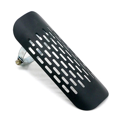 Universal Motorcycle Black Exhaust Muffler Pipe Heat Shield Cover (Fits All)