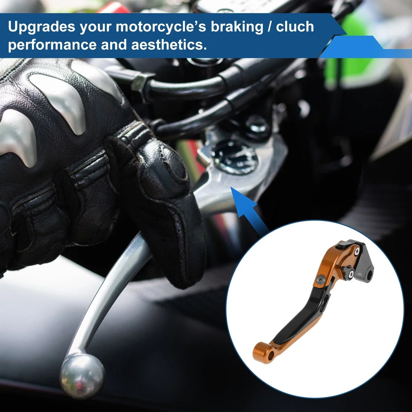 Adjustable Brake Clutch Levers for Honda X11 1999-2002 - Orange & Black