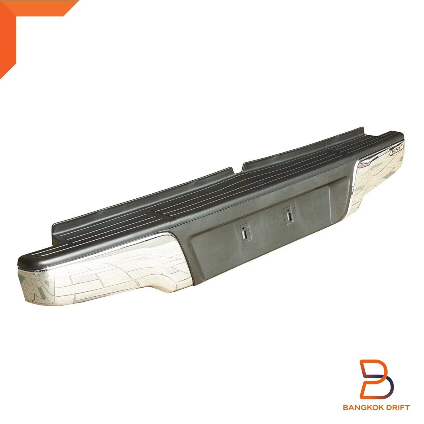 Rear Steel Chrome Bumper Bar for Isuzu D-Max Pickup Ute (2012-2019)