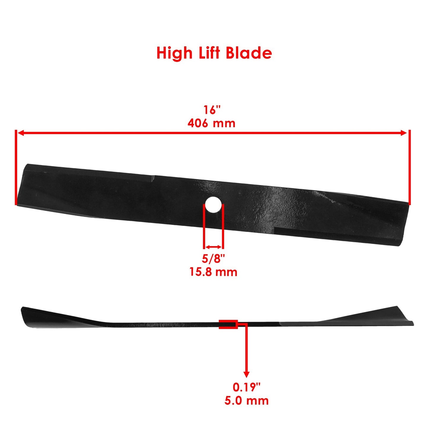 Deck Blade 46 Inch Replacement for John Deere 120 140 240 245 (180–300)