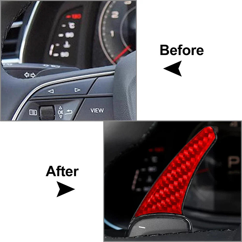 Steering Wheel Shift Paddle Extensions for Audi A3 A4 A5 Q3 Q5 Q7 Q8 SQ5 TT (2006-2023)