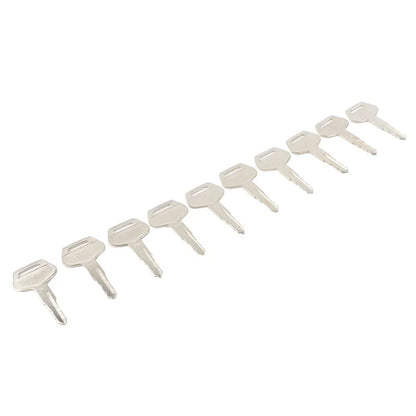 10 x Ignition Keys Metal for Komatsu Excavator Dozer Loader