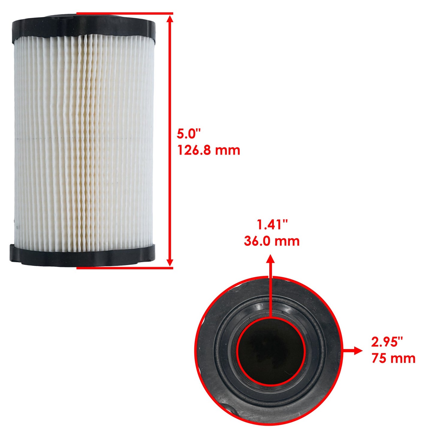 Air Filter Replacement for John Deere D130 D140 (400 and Up)