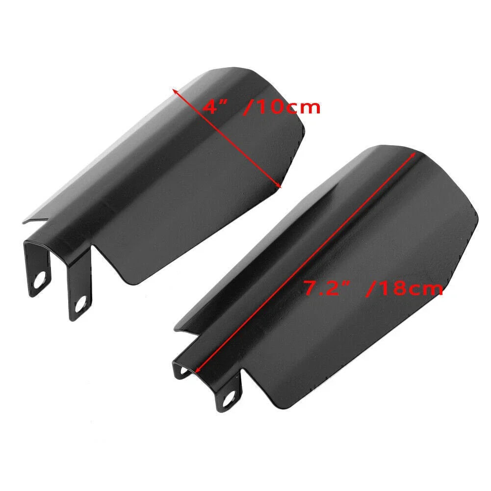 7.2x4 in Memphis Shade Coffin Cut Hand Guard for Harley Dyna, Sportster
