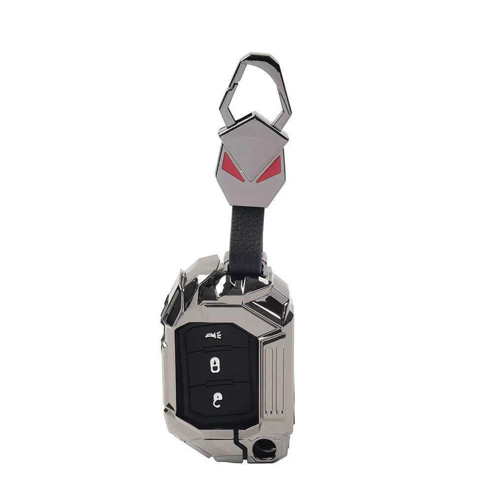 Keyless Remote Key Fob Cover for Jeep Wrangler, Gladiator (2018-2024)