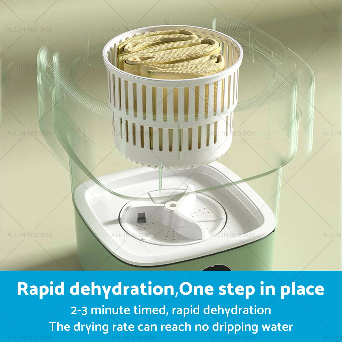 Portable 11L Travel Washing Machine - Foldable Deep Cleaner for Home & Travel