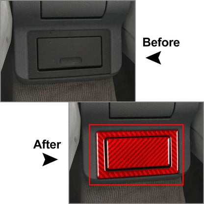 Carbon Fiber Rear Storage Box Panel Cover for BMW 3 Series (1994-1996)