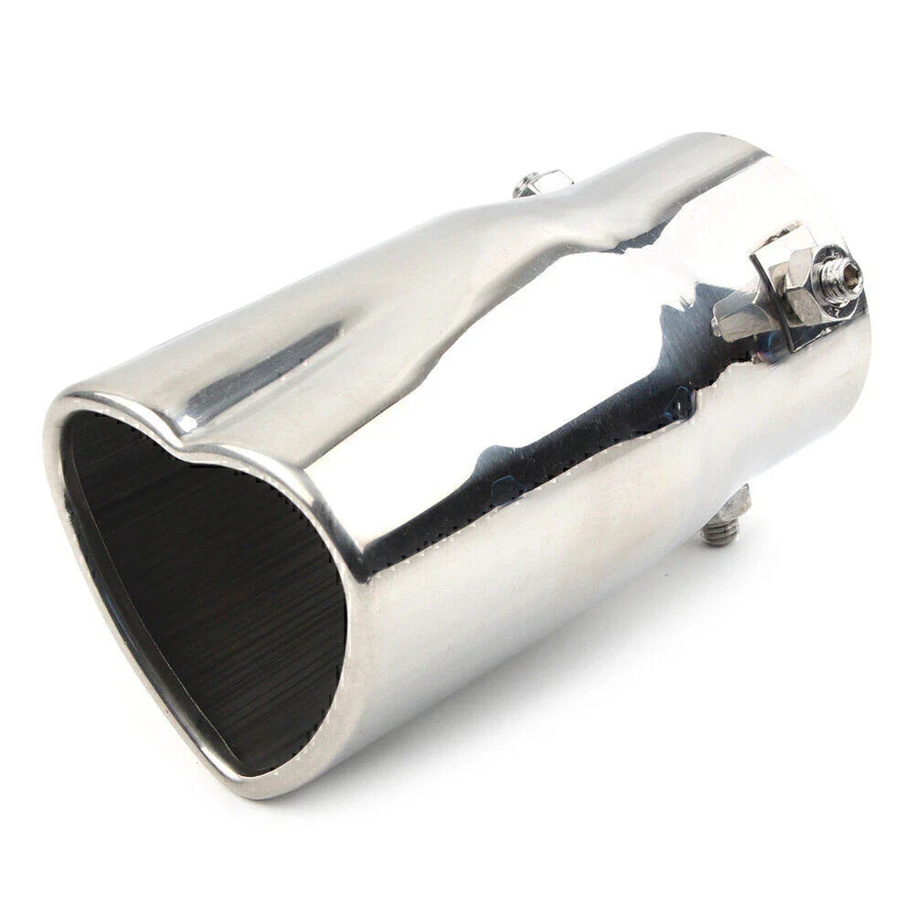 Stainless Steel Heart Shaped Exhaust Tail Muffler Tip for Car