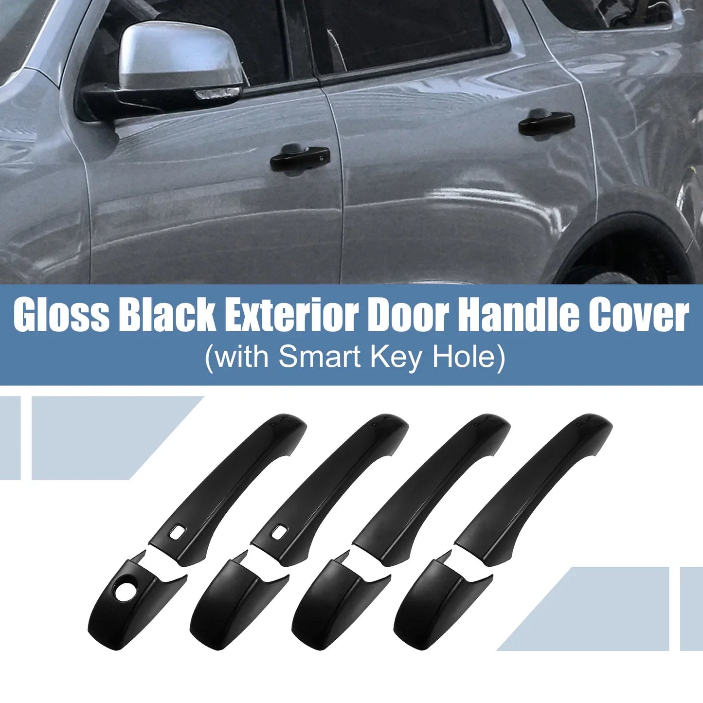 8pcs Exterior Side Door Handle Cover Trim for Dodge Durango (2011-2021)