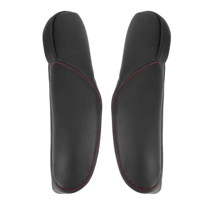 Car Front Seat Armrest Cover Black with Red Line for Honda CR-V (2010-2011)