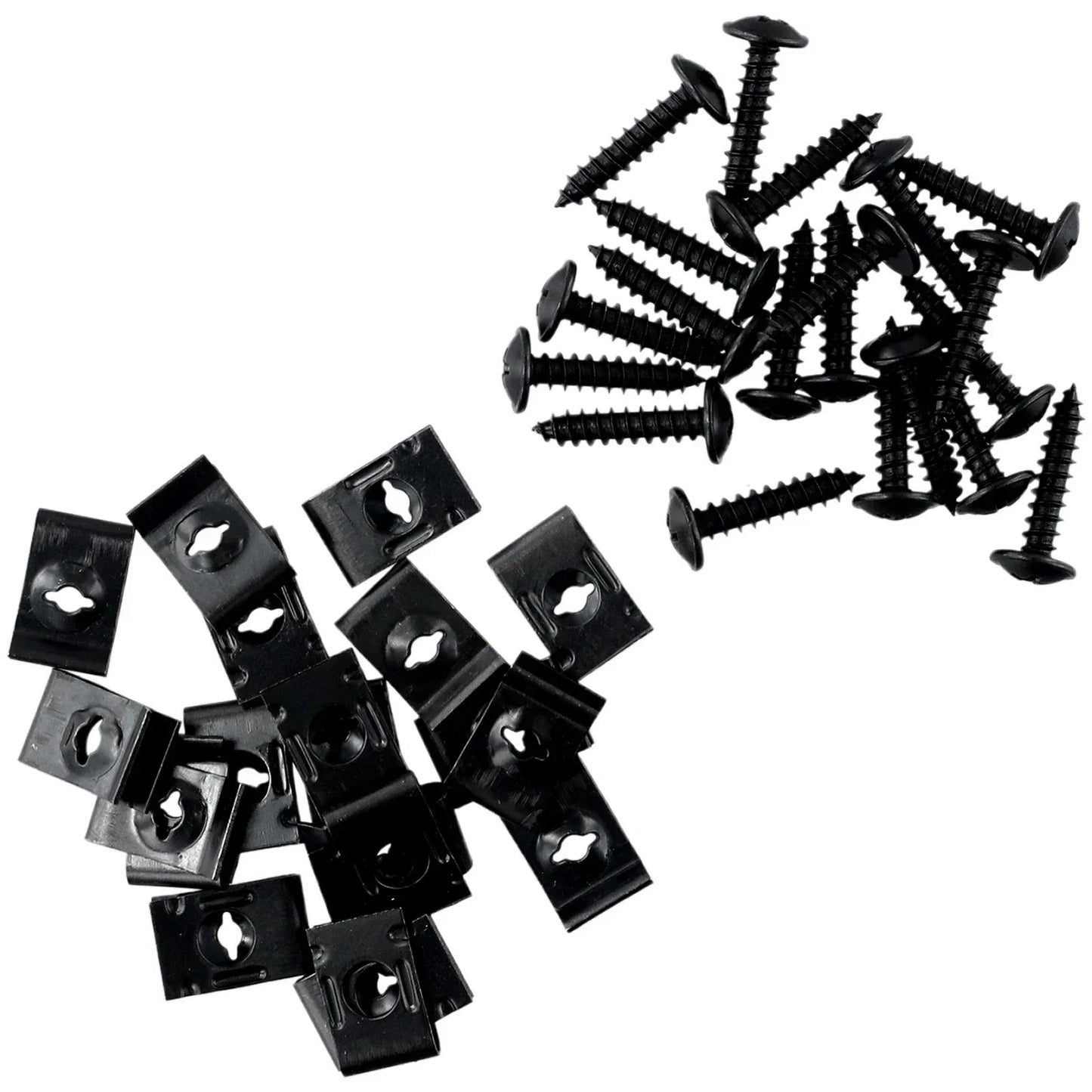 U-type Clip With Screw / 20x / Car Bumper Fender Trim Fasteners for Car