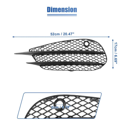 Front Fog Light Grille Cover Trim for Mercedes-Benz (2010-2015)