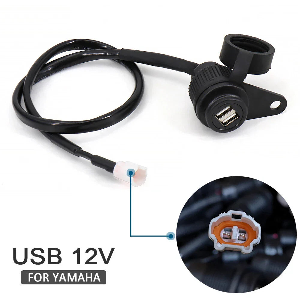 Dual USB Charger Adapter for Yamaha MT09, SP, XSR900, Tracer 900, MT07