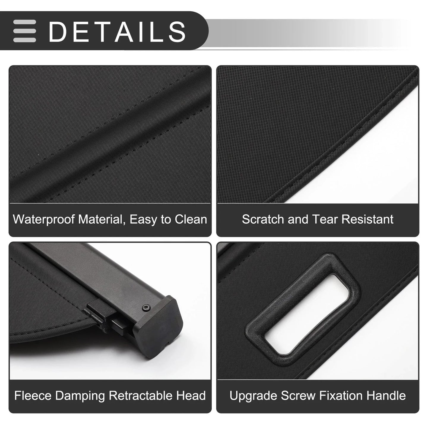 Retractable Cargo Cover for Lexus NX NX250 NX350 NX350h (2023-2024) Gloss Black