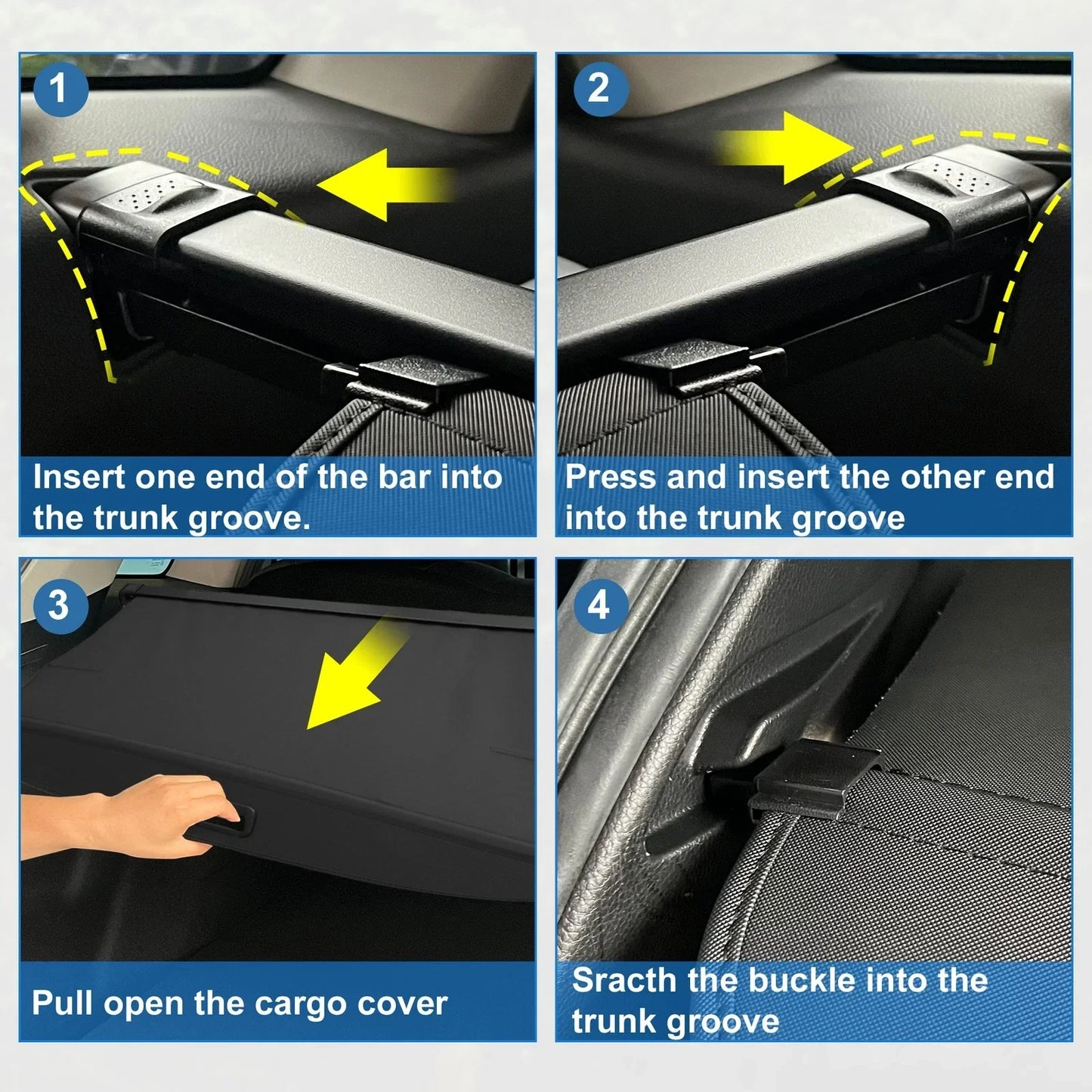 Cargo Cover for Honda CRV 2024-2025 Retractable Trunk Security Shield Shade