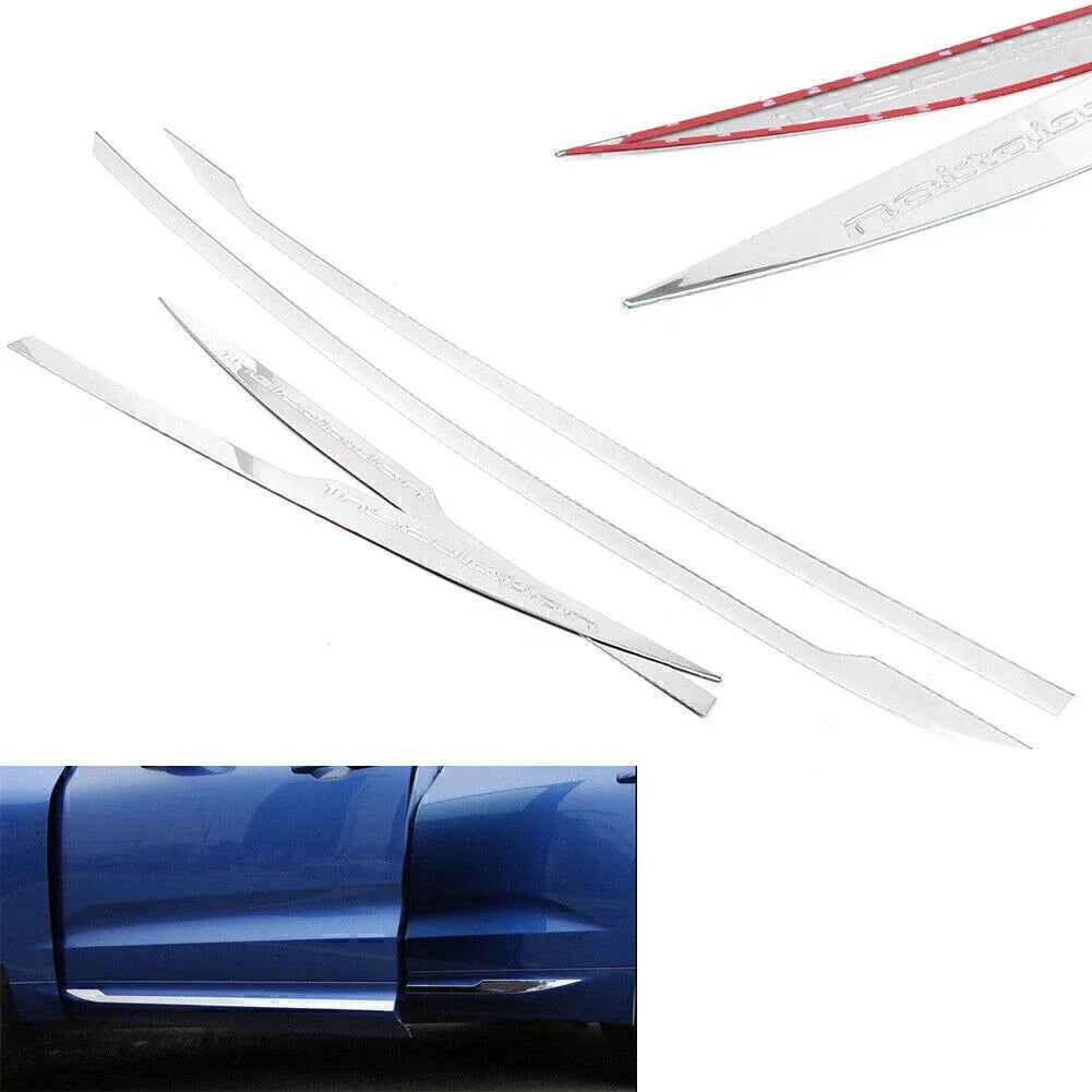 Steel Side Door Body Bottom Molding Covers for Volvo XC60 (2018-2019) 4 x pcs