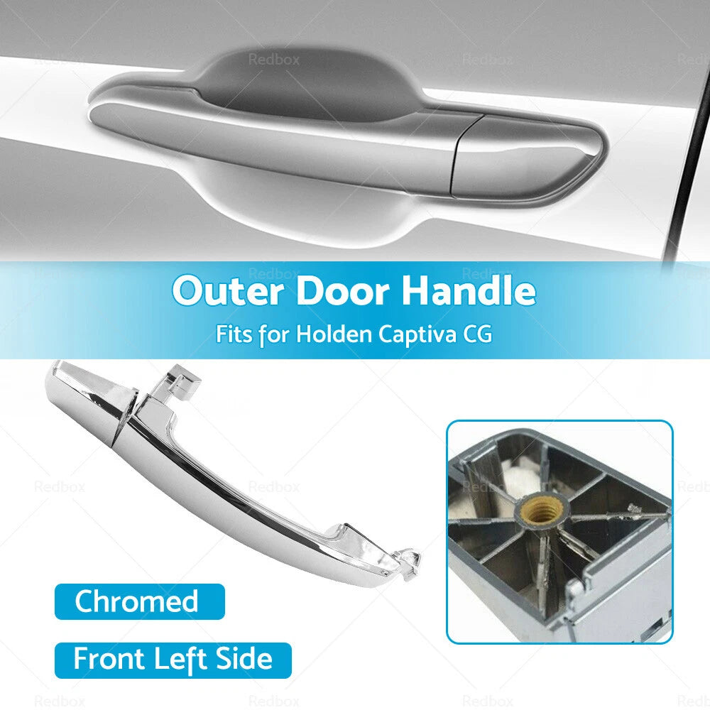 Chrome Front Left Outer Door Handle for Holden Captiva (2006-2018)