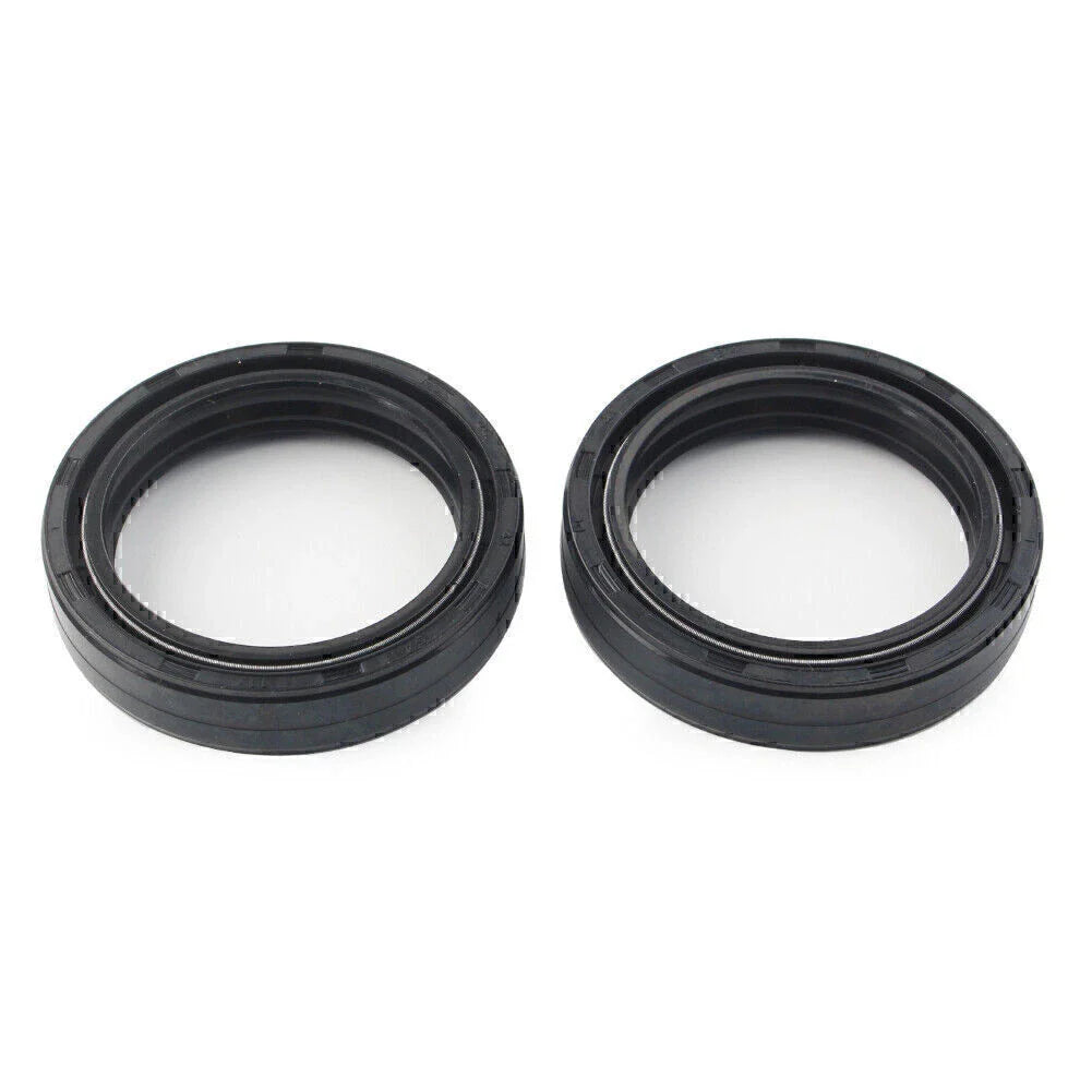Black Motorcycle Front Fork Damper Shock Absorber Oil Seal 50x63mm