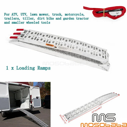 89''x11'' Loading Ramp for ATV UTV Motorcycle Lawn Trailer Truck Dirt Bike