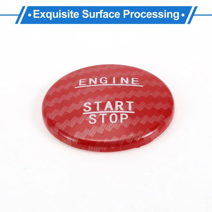 Car Push Start Button Cover for Mercedes Benz W176 (2012-2018) - Red 3.5cm