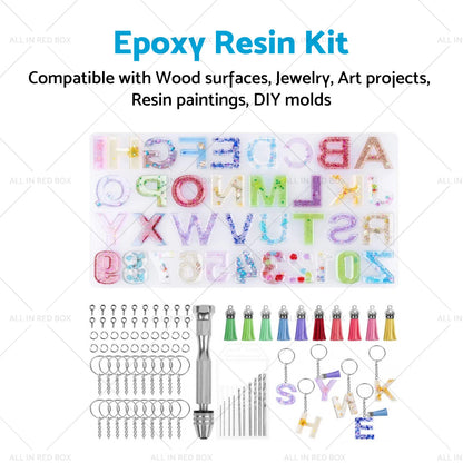 Epoxy Resin Kit for DIY Wood Jewelry Art Projects & Molds
