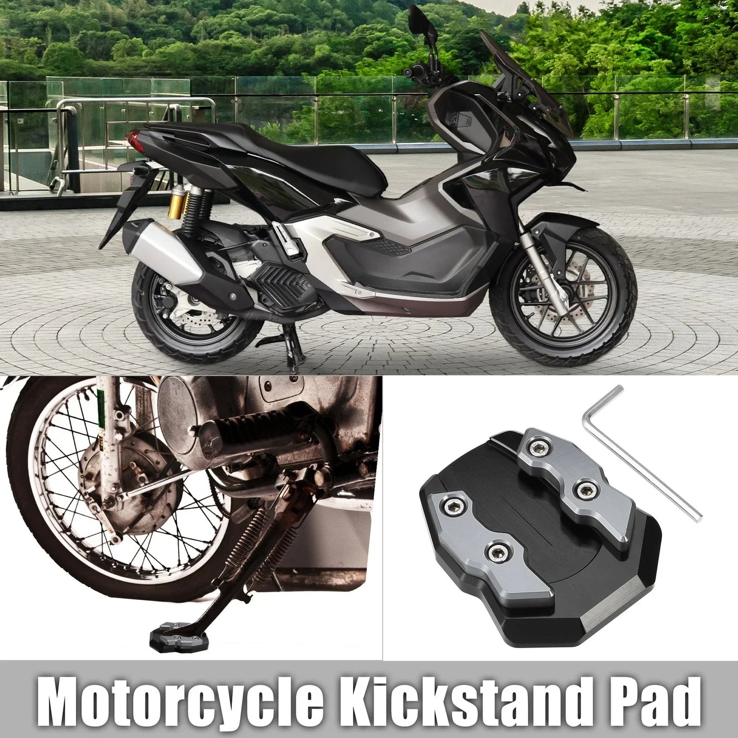 Aluminum Alloy Kickstand Pad for Honda Adv-160 (2022)