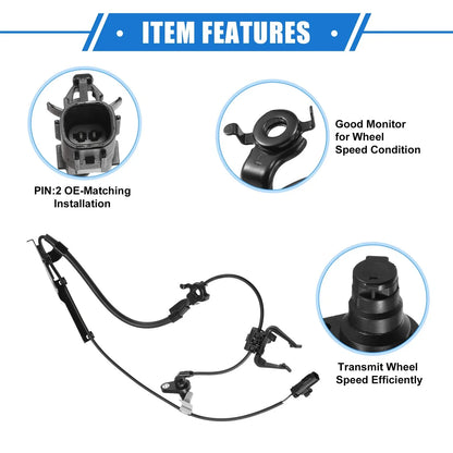 ABS Wheel Speed Sensor for Toyota Highlander Front Left Side (2001-2007)