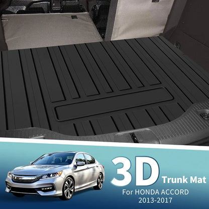 Flat Face Cargo Liner Rear Trunk Mat for Honda Accord (2013-2017) 1 x TPE