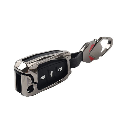 Black 3-Button Key Fob Case Shell Cover for Audi A8 Quattro (2006-2010)