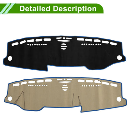 Dashboard Cover Mat for Mercedes E-Class 2010 (2010) - Sun Protector Pad Black Blue