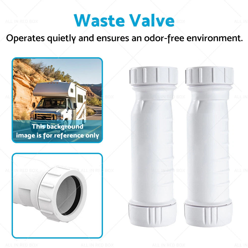 Waterless Self Sealing Waste Valve for Bath Basin Caravan RV