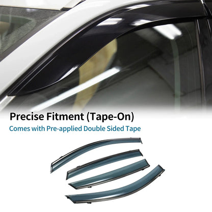 Window Deflectors for Honda Accord 2018-2022 Side Window Vent Visors Black 1 Set