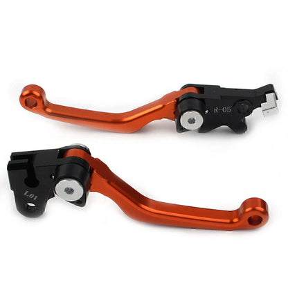 Orange CNC Pivot Brake Clutch Levers for Honda XR250 XR400 (1995-2007)