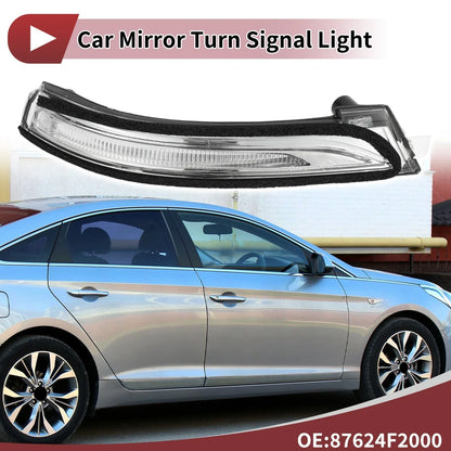 Right Mirror Turn Signal Light for Hyundai Elantra (2017-2023) Black Clear